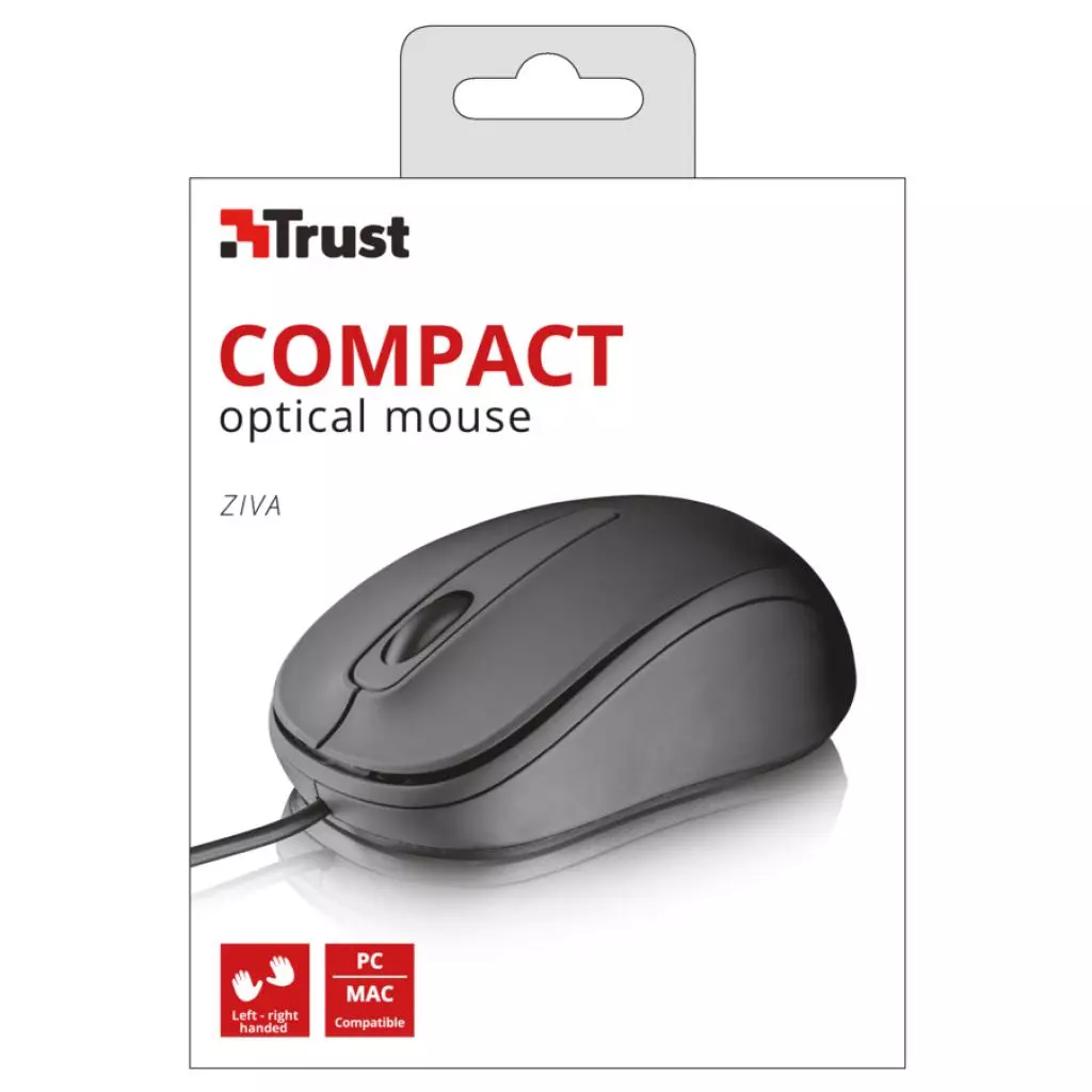 Мышка Trust Ziva Optical Compact Mouse (21508) - 3 Мышка Trust Ziva Optical Compact Mouse (21508) - 3