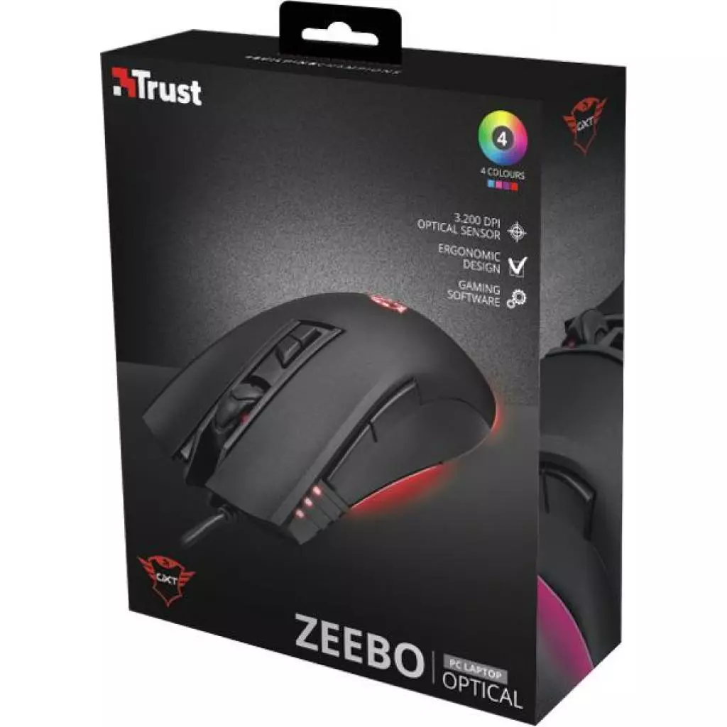 Мышка Trust GXT 121 Zeebo LED lighting (23091) - 6 Мышка Trust GXT 121 Zeebo LED lighting (23091) - 6