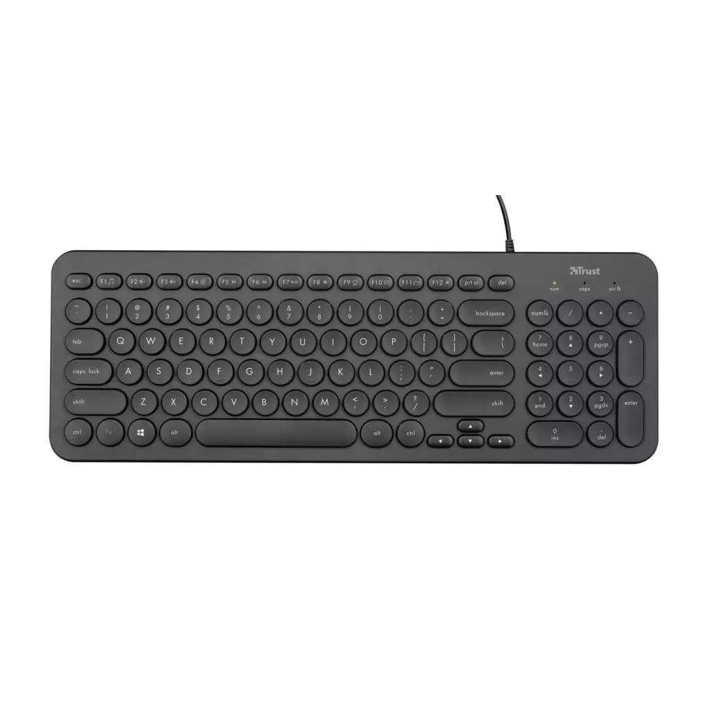 Клавиатура Trust Muto Silent USB Black (23408)
