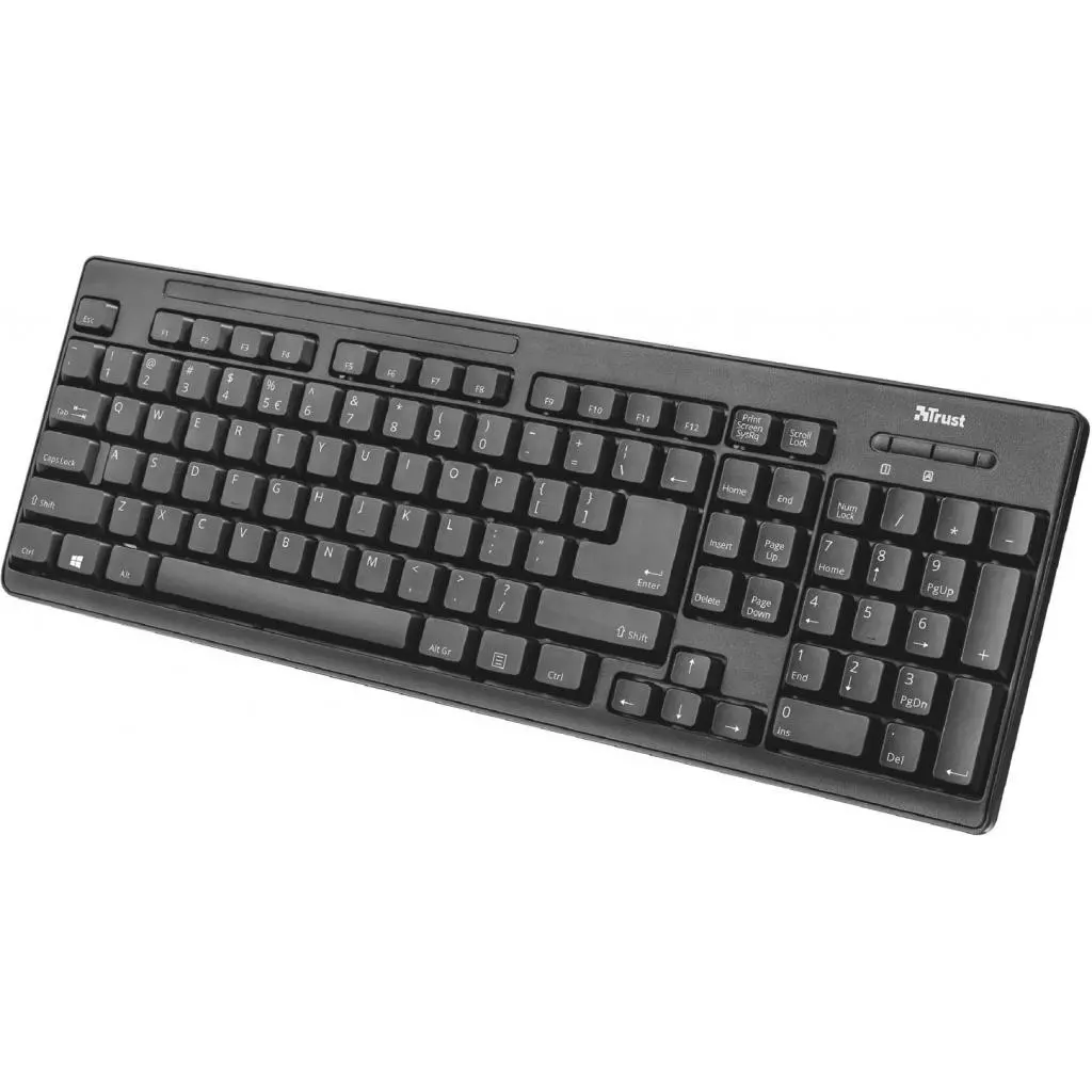 Комплект Trust Ziva wireless keyboard with mouse UKR (22119) - 1 Комплект Trust Ziva wireless keyboard with mouse UKR (22119) - 1
