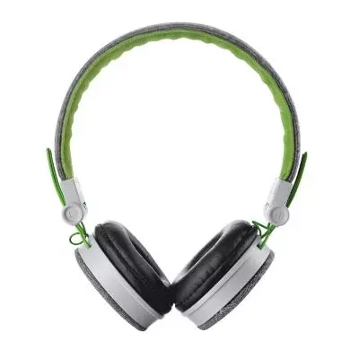 Наушники Trust Urban Revolt Fyber headphone grey/green (20080) - 1 Наушники Trust Urban Revolt Fyber headphone grey/green (20080) - 1