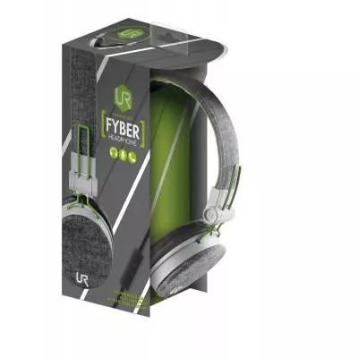 Наушники Trust Urban Revolt Fyber headphone grey/green (20080) - 6 Наушники Trust Urban Revolt Fyber headphone grey/green (20080) - 6