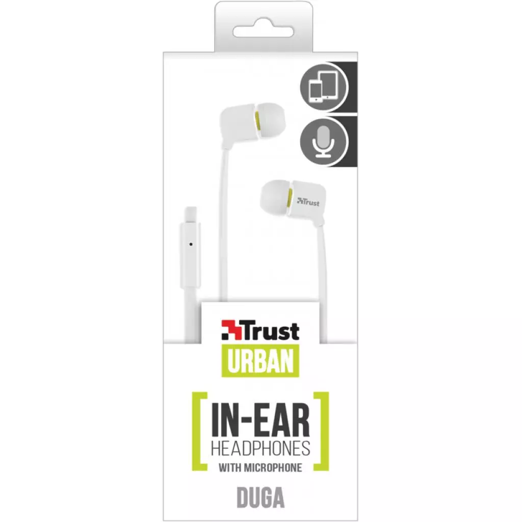 Наушники Trust Urban Revolt Duga White (19882) - 4 Наушники Trust Urban Revolt Duga White (19882) - 4