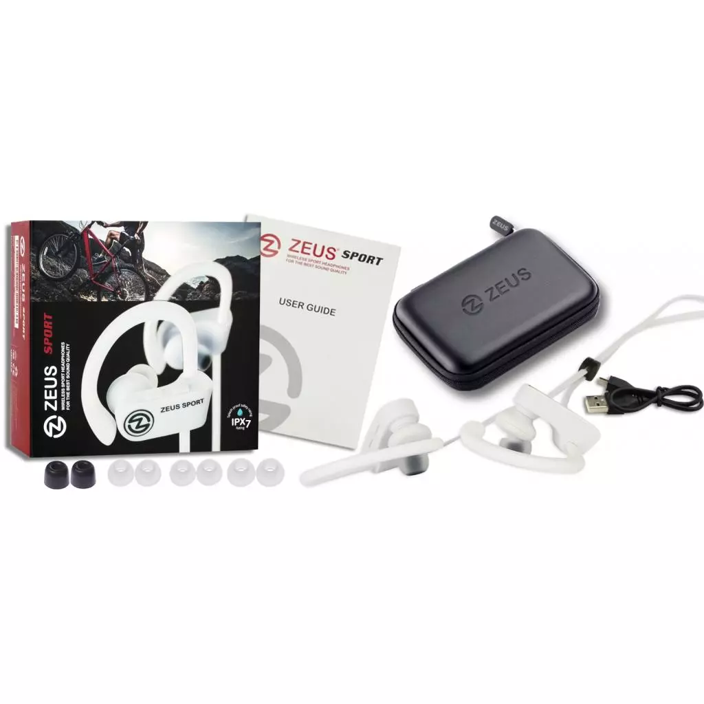 Наушники AirOn Zeus SPORT white (6945545500237) - 8 Наушники AirOn Zeus SPORT white (6945545500237) - 8