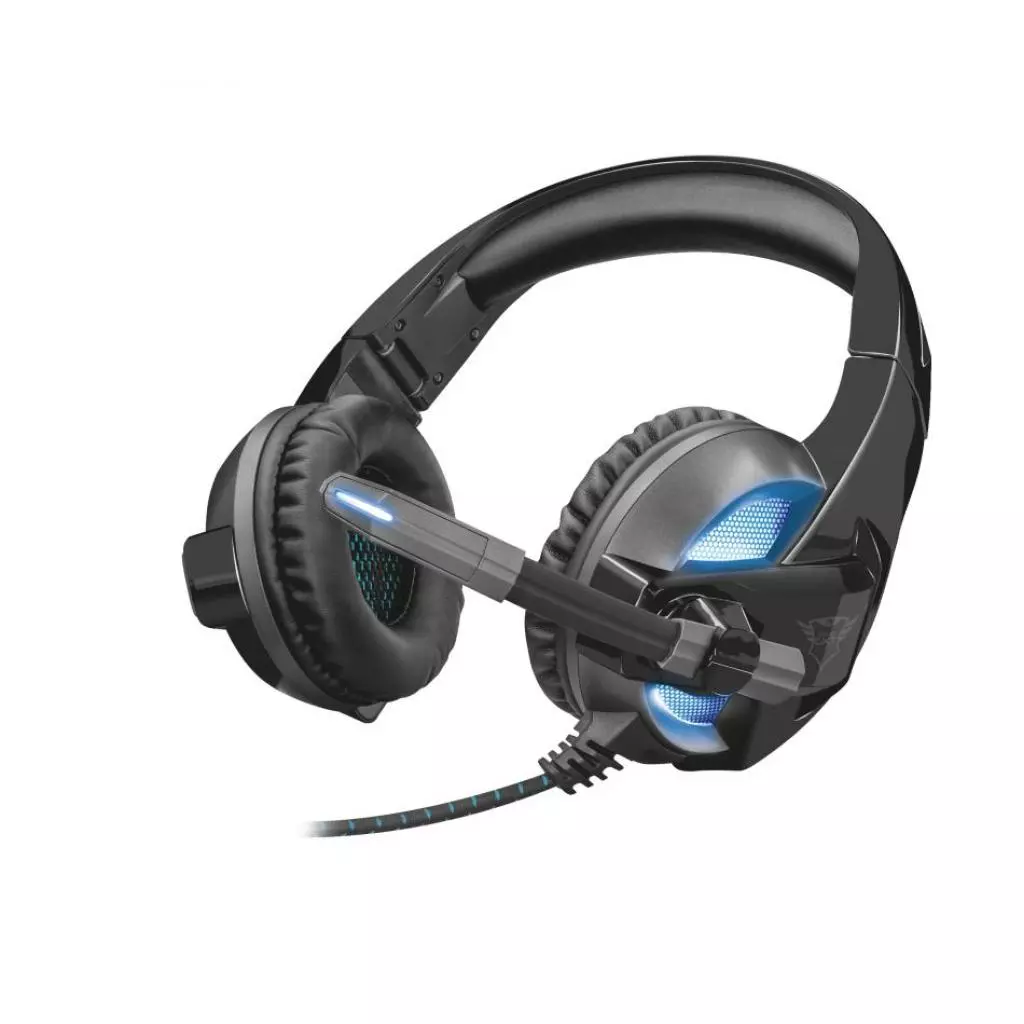Наушники Trust GXT 410 Rune Illuminated 3.5mm+USB BLACK (22896)