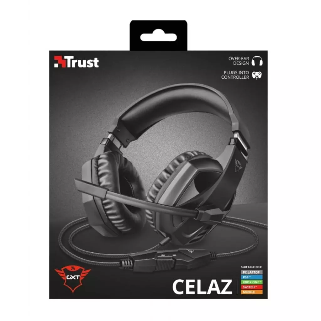 Наушники Trust GXT 412 Celaz Multiplatform 3.5mm Black (23373) - 13 Наушники Trust GXT 412 Celaz Multiplatform 3.5mm Black (23373) - 13