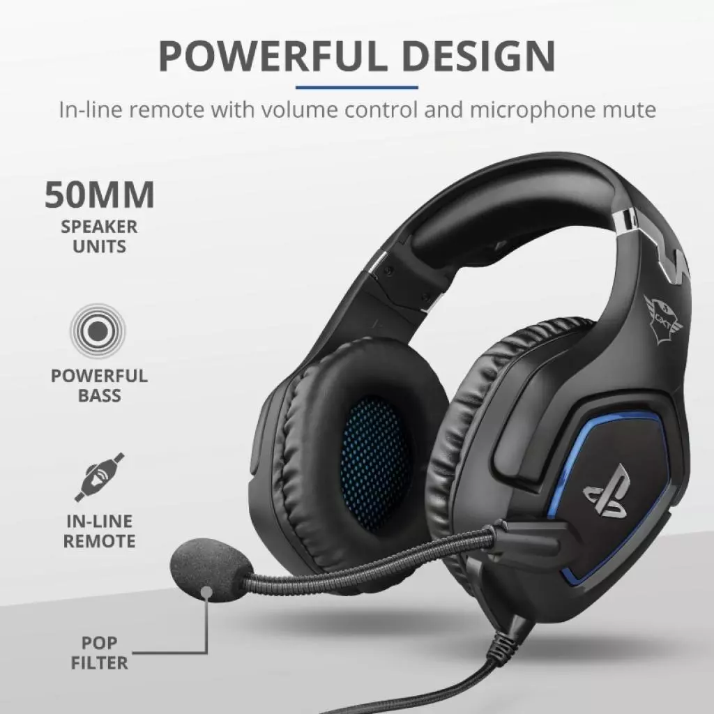 Наушники Trust GXT 488 Forze-G for PS4 Black (23530) - 8 Наушники Trust GXT 488 Forze-G for PS4 Black (23530) - 8