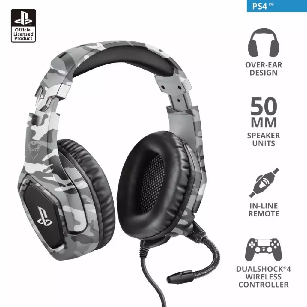 Наушники Trust GXT 488 Forze-G for PS4 Grey (23531) - 3 Наушники Trust GXT 488 Forze-G for PS4 Grey (23531) - 3