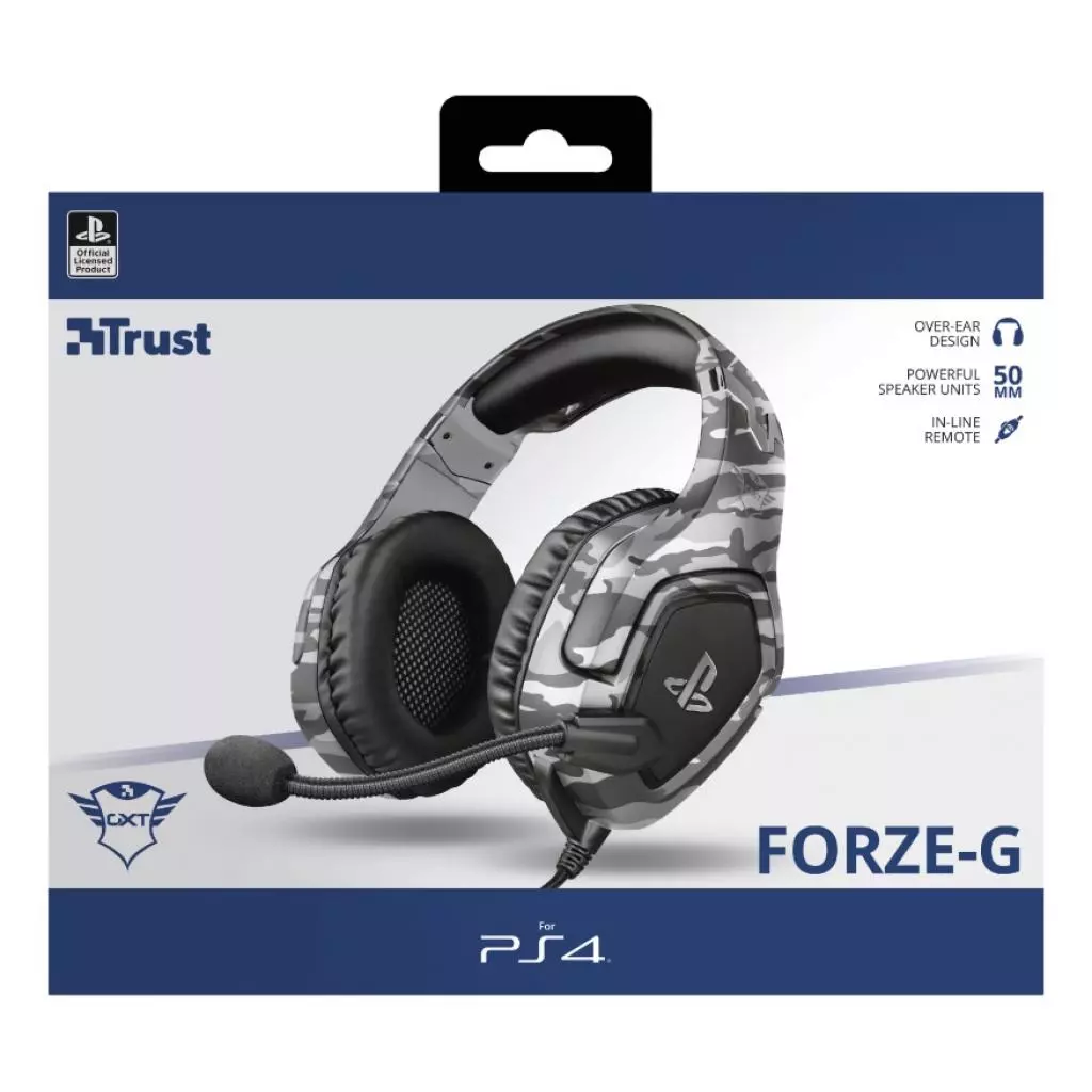 Наушники Trust GXT 488 Forze-G for PS4 Grey (23531) - 5 Наушники Trust GXT 488 Forze-G for PS4 Grey (23531) - 5