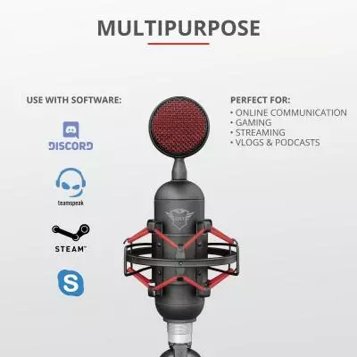Микрофон Trust GXT 244 Buzz USB Streaming Microphone Black (23466) - 6 Микрофон Trust GXT 244 Buzz USB Streaming Microphone Black (23466) - 6