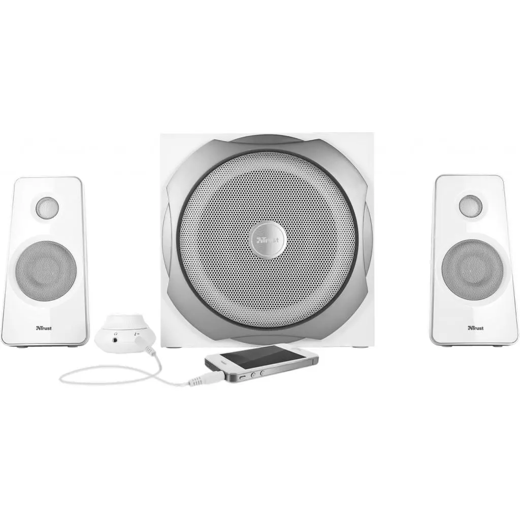 Акустическая система Trust Tytan 2.1 Subwoofer Speaker Set - white (18789) - 1