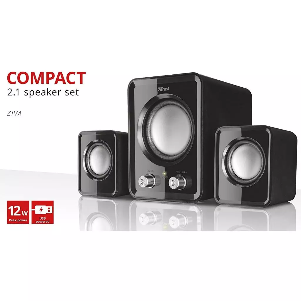 Акустическая система Trust Ziva Compact 2.1 Speaker Set (21525) - 5