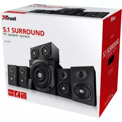 Акустическая система Trust Vigor 5.1 Surround Speaker System Black (22236) - 4 Акустическая система Trust Vigor 5.1 Surround Speaker System Black (22236) - 4