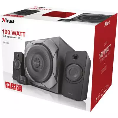 Акустическая система Trust Zelos 100Watt 2.1 Speaker Set (21749) - 4 Акустическая система Trust Zelos 100Watt 2.1 Speaker Set (21749) - 4