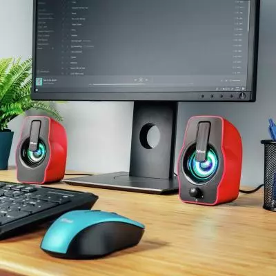 Акустическая система Trust Gemi RGB red USB (22979) - 6 Акустическая система Trust Gemi RGB red USB (22979) - 6