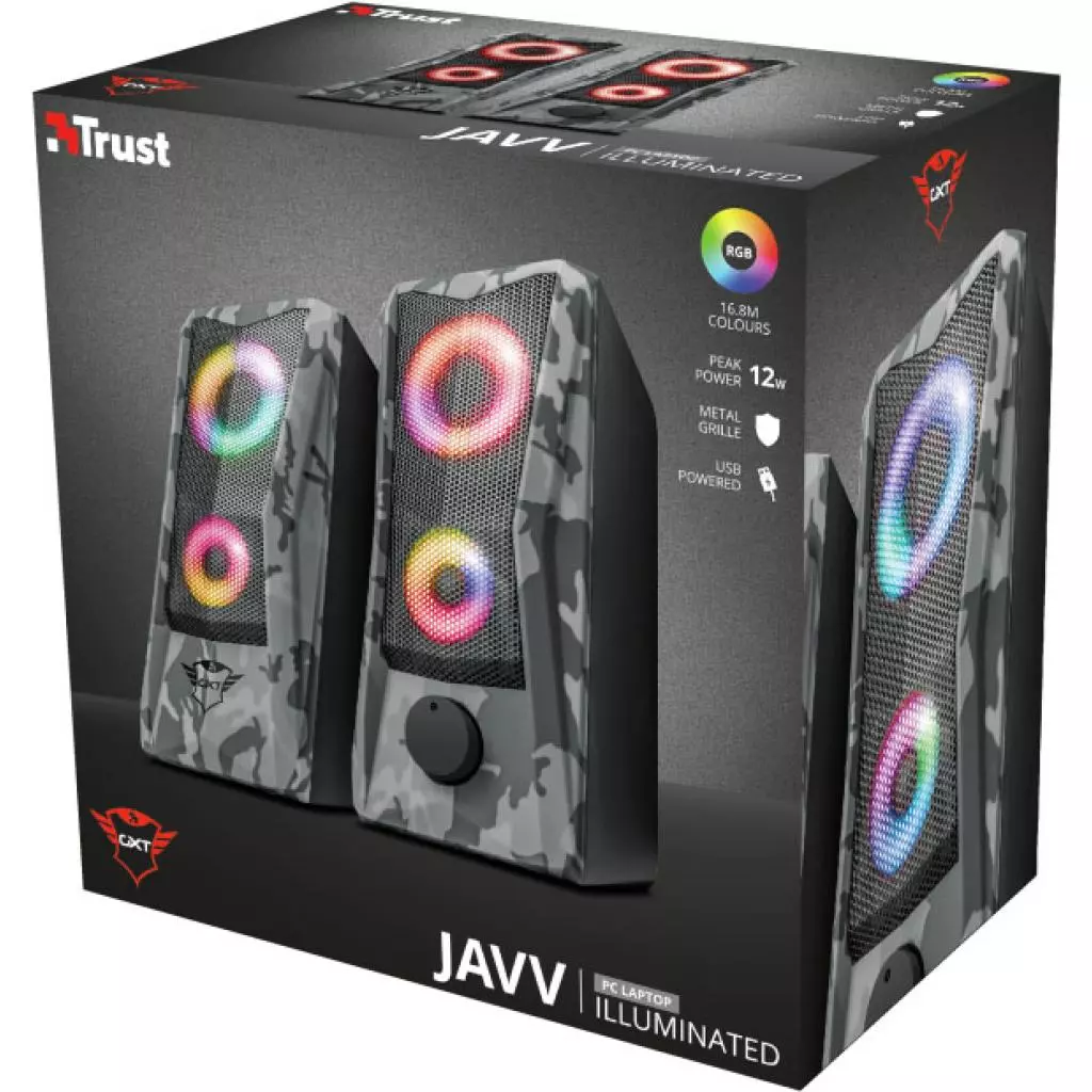 Акустическая система Trust GXT 606 Javv RGB-Illuminated Khaki (23379) - 6 Акустическая система Trust GXT 606 Javv RGB-Illuminated Khaki (23379) - 6