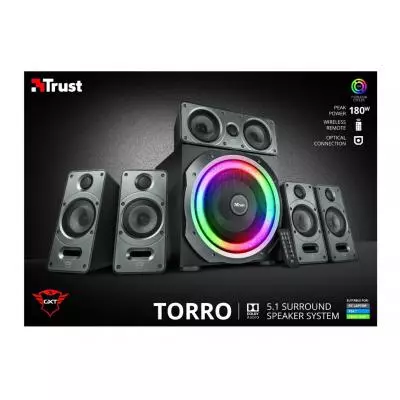 Акустическая система Trust GXT 698 Torro RGB-Illuminated Black (23059) - 3 Акустическая система Trust GXT 698 Torro RGB-Illuminated Black (23059) - 3