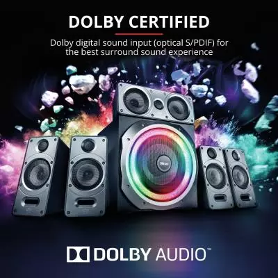 Акустическая система Trust GXT 698 Torro RGB-Illuminated Black (23059) - 14 Акустическая система Trust GXT 698 Torro RGB-Illuminated Black (23059) - 14