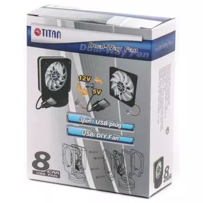 Кулер для корпуса TITAN TFD-8010H12Z/DW(RB) - 3 Кулер для корпуса TITAN TFD-8010H12Z/DW(RB) - 3