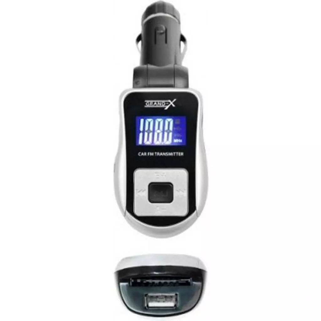 FM модулятор Grand-X CUFM75GRX black SD/USB (CUFM75GRX) - 1