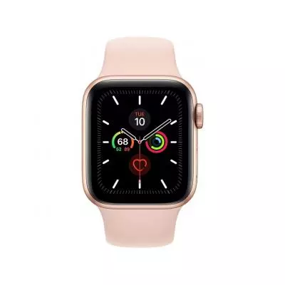 Смарт-часы Apple Watch Series 5 GPS, 44mm Gold Aluminium Case with Pink Sand (MWVE2GK/A) - 1