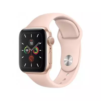 Смарт-часы Apple Watch Series 5 GPS, 44mm Gold Aluminium Case with Pink Sand (MWVE2GK/A)