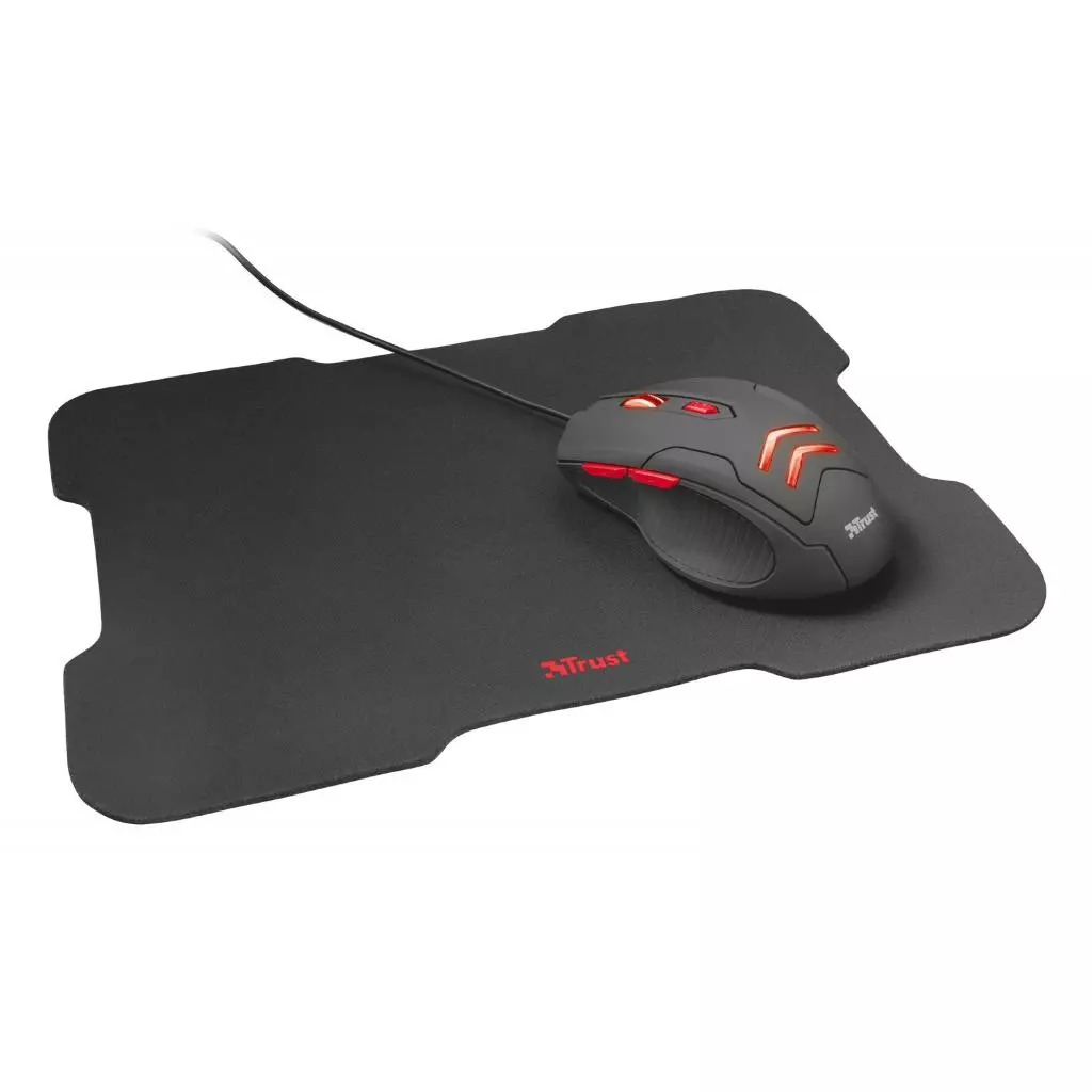 Мышка Trust Ziva Gaming mouse with Mouse pad (21963) - 1 Мышка Trust Ziva Gaming mouse with Mouse pad (21963) - 1