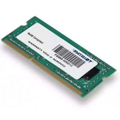 Модуль памяти для ноутбука SoDIMM DDR3 4GB 1600 MHz Patriot (PSD34G160081S) - 1 Модуль памяти для ноутбука SoDIMM DDR3 4GB 1600 MHz Patriot (PSD34G160081S) - 1