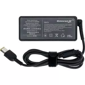 Блок питания к ноутбуку Grand-X Lenovo (20V 3.25A 65W) Square (LE65WQС)