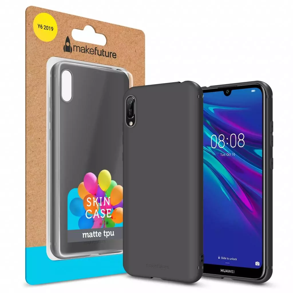 Чехол для моб. телефона MakeFuture Skin Case Huawei Y6 2019 Black (MCSK-HUY619BK)