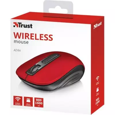 Мышка Trust Aera wireless mouse red (22374) - 4 Мышка Trust Aera wireless mouse red (22374) - 4