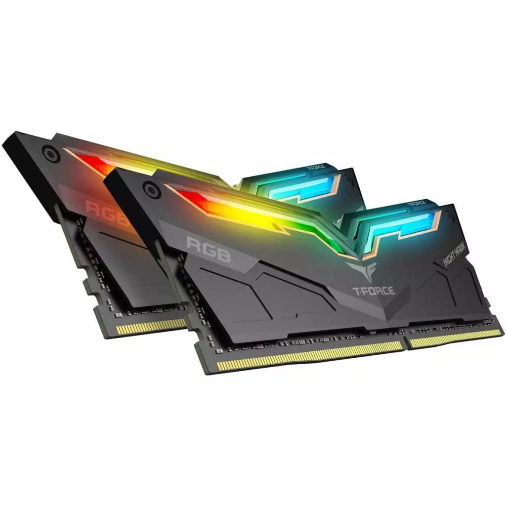 Модуль памяти для компьютера DDR4 32GB (2x16GB) 3200 MHz T-Force Night Hawk RGB Black Team (TF1D432G3200HC16CDC01) - 1 Модуль памяти для компьютера DDR4 32GB (2x16GB) 3200 MHz T-Force Night Hawk RGB Black Team (TF1D432G3200HC16CDC01) - 1