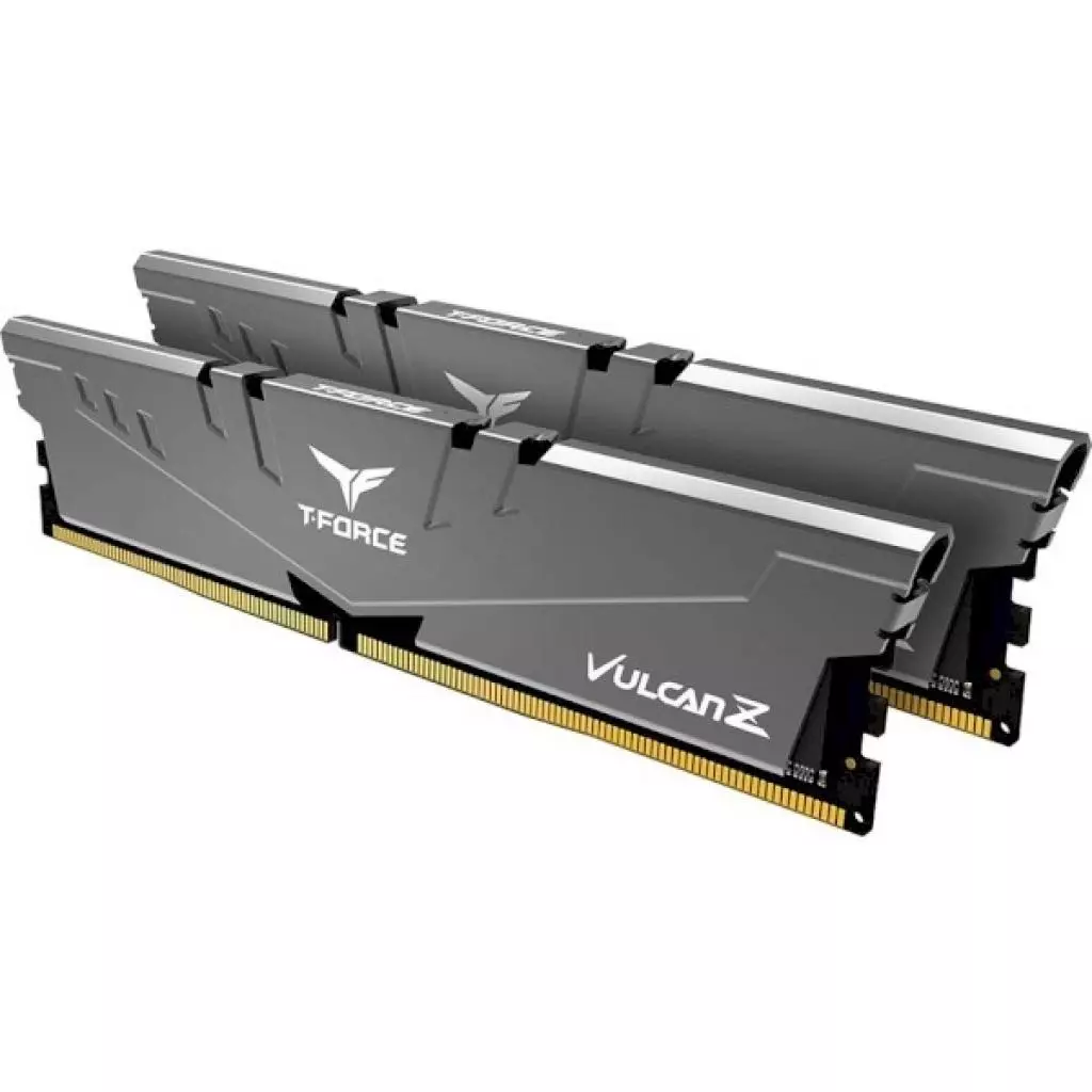Модуль памяти для компьютера DDR4 16GB (2x8GB) 2666 MHz T-Force Vulcan Z Gray Team (TLZGD416G2666HC18HDC01) - 2