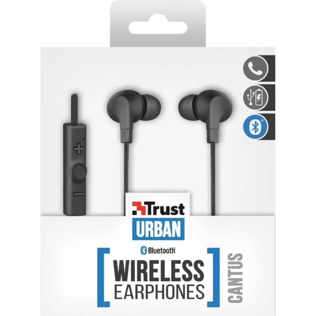 Наушники Trust Cantus Bluetooth Wireless Earphones (21844) - 2 Наушники Trust Cantus Bluetooth Wireless Earphones (21844) - 2