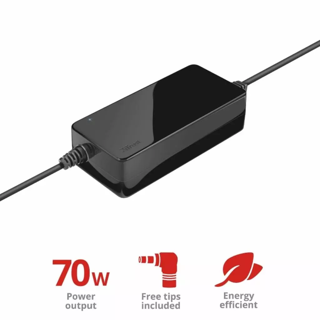Блок питания к ноутбуку Trust Primo 70W-19V Universal Laptop Charger (22141) - 2 Блок питания к ноутбуку Trust Primo 70W-19V Universal Laptop Charger (22141) - 2