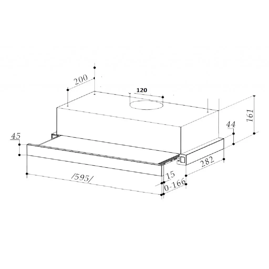 Вытяжка кухонная Interline SLIM WH 6 T 65 H (SLIMWH6T65H) - 1 Вытяжка кухонная Interline SLIM WH 6 T 65 H (SLIMWH6T65H) - 1