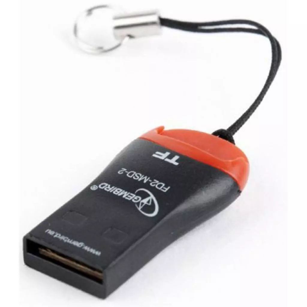Считыватель флеш-карт Gembird USB 2.0 MicroSD (FD2-MSD-3) - 1 Считыватель флеш-карт Gembird USB 2.0 MicroSD (FD2-MSD-3) - 1