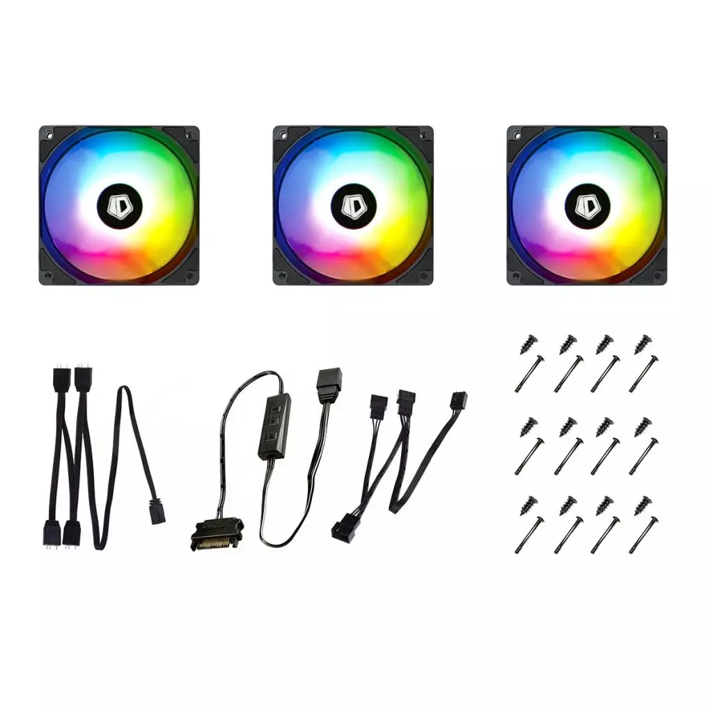 Кулер для корпуса ID-Cooling XF-12025-ARGB-TRIO (3pcs Pack) (XF-12025-ARGB-TRIO) - 2 Кулер для корпуса ID-Cooling XF-12025-ARGB-TRIO (3pcs Pack) (XF-12025-ARGB-TRIO) - 2