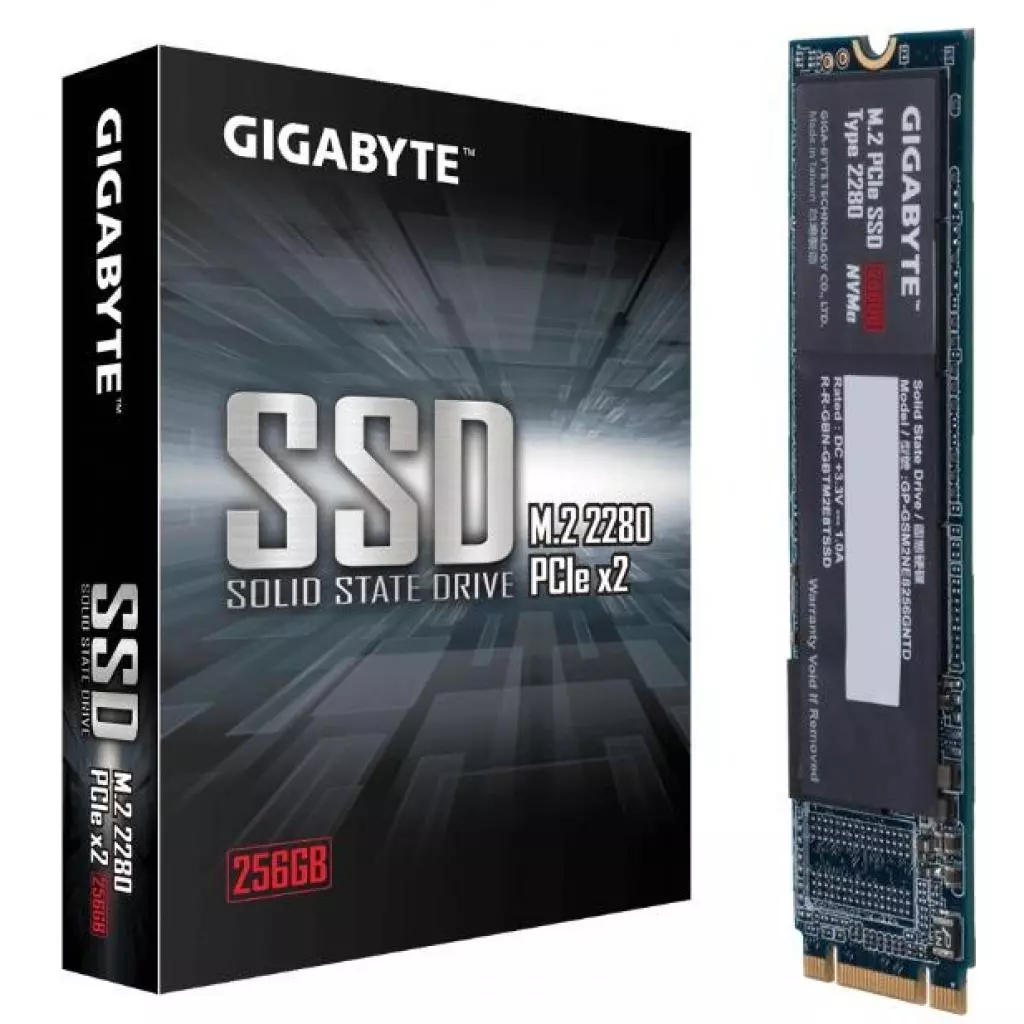 Накопитель SSD M.2 2280 256GB GIGABYTE (GP-GSM2NE8256GNTD) - 3 Накопитель SSD M.2 2280 256GB GIGABYTE (GP-GSM2NE8256GNTD) - 3