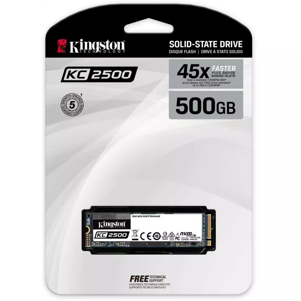 Накопитель SSD M.2 2280 500GB Kingston (SKC2500M8/500G) - 1 Накопитель SSD M.2 2280 500GB Kingston (SKC2500M8/500G) - 1