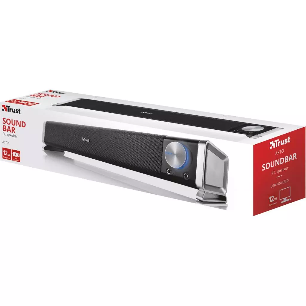 Акустическая система Trust Asto Sounds Bar PC Speacker (21046) - 6