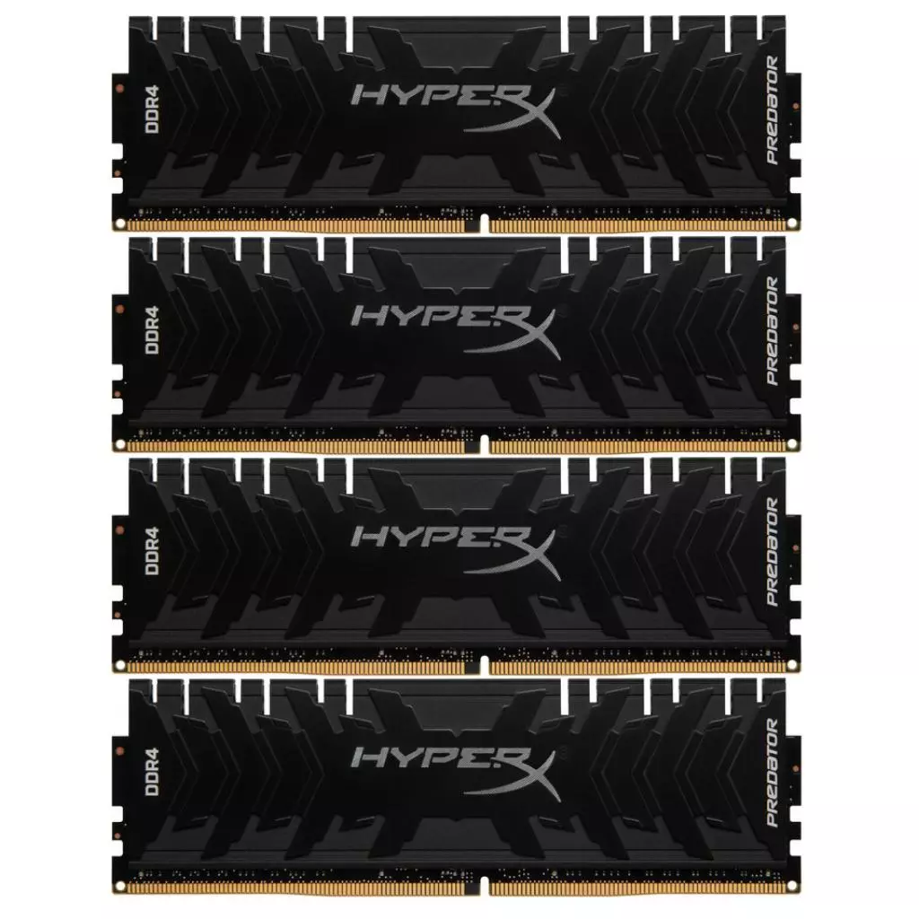 Модуль памяти для компьютера DDR4 32GB (4x8GB) 3200 MHz HyperX Predator Lifetime Kingston Fury (ex.HyperX) (HX432C16PB3K4/32)