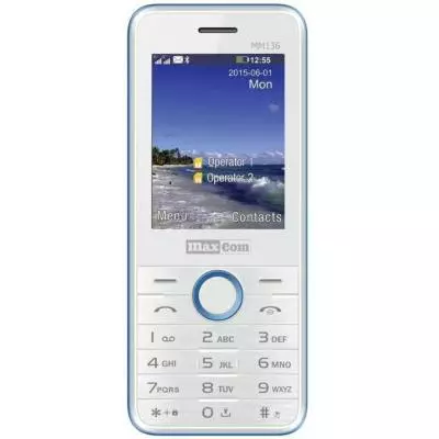 Мобильный телефон Maxcom MM136 White-Blue (5908235973517)