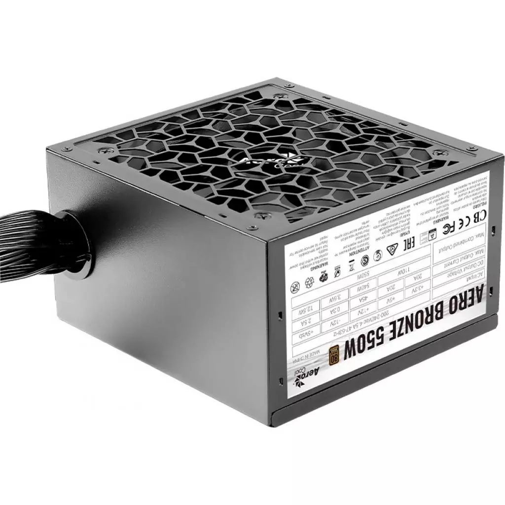 Блок питания AeroCool 550W AERO BRONZE (AERO BRONZE 550W) - 7 Блок питания AeroCool 550W AERO BRONZE (AERO BRONZE 550W) - 7