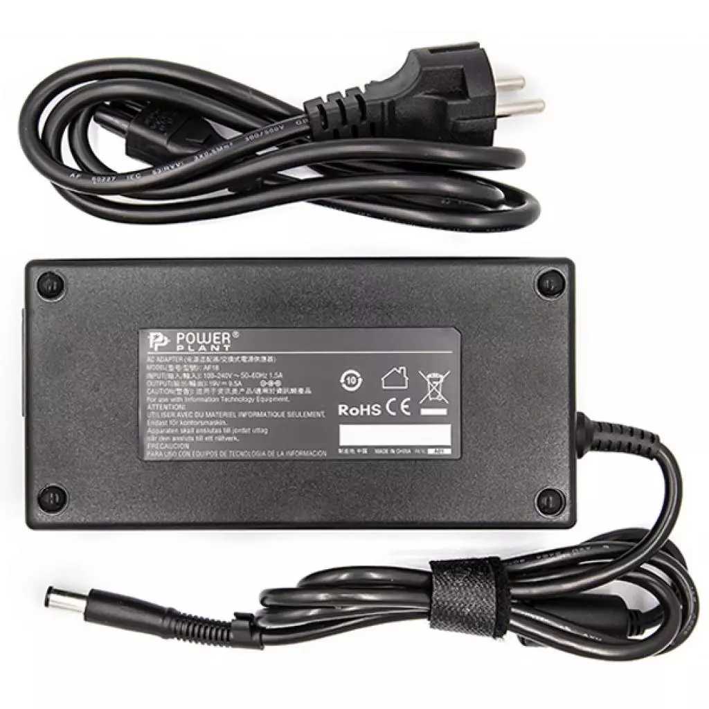Блок питания к ноутбуку PowerPlant HP 220V, 19V 180W 9.5A (7.4*5.0) (HP180F7450) - 1