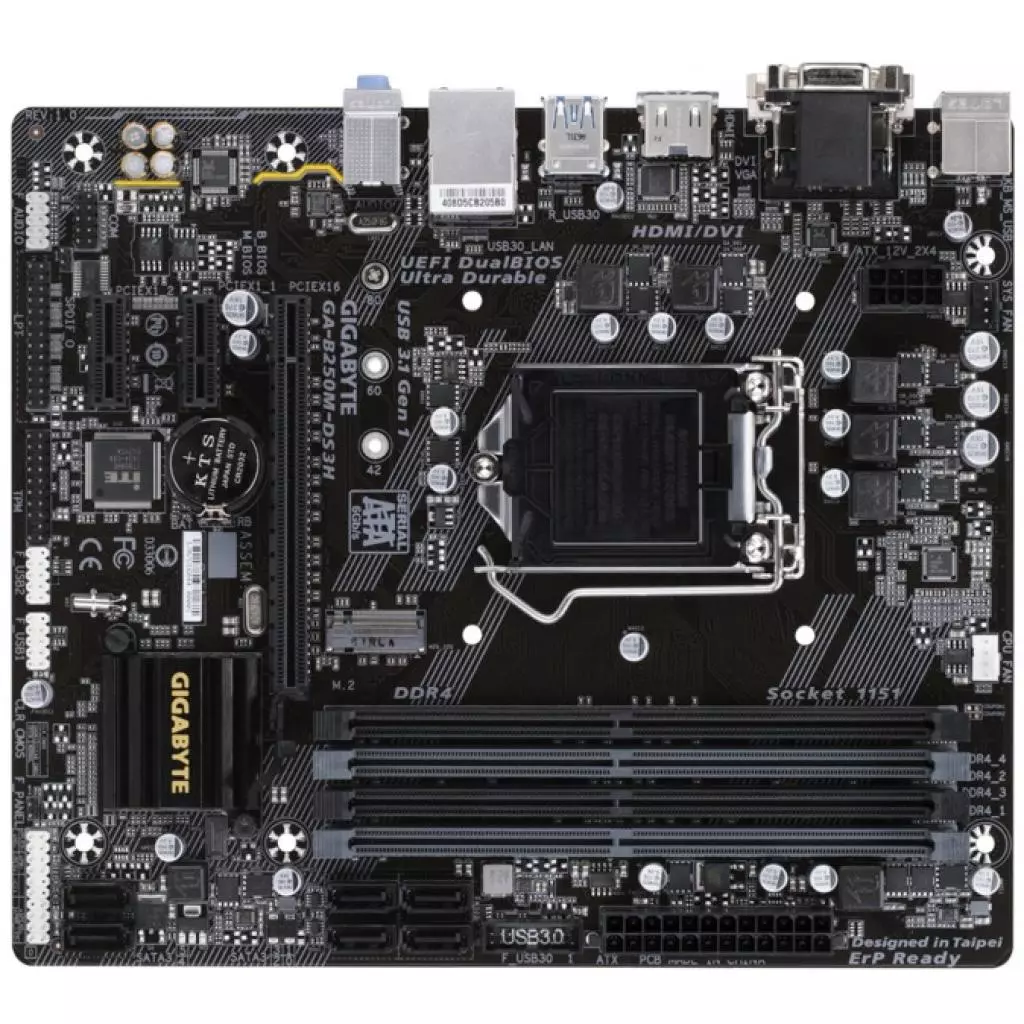 Материнская плата GIGABYTE GA-B250M-DS3H - 1 Материнская плата GIGABYTE GA-B250M-DS3H - 1