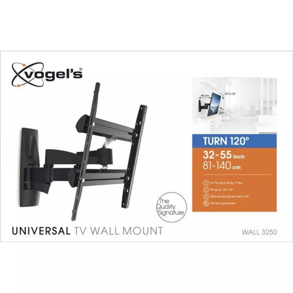 Кронштейн Vogels WALL 3250 Black (8354120) - 5 Кронштейн Vogels WALL 3250 Black (8354120) - 5