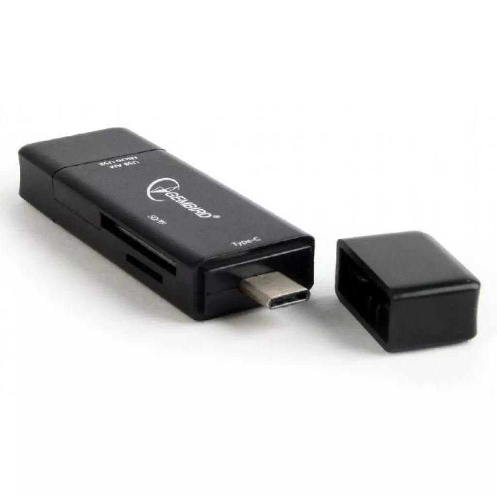 Считыватель флеш-карт Gembird USB/micro USB SD/TF (UHB-CR3IN1-01) - 1 Считыватель флеш-карт Gembird USB/micro USB SD/TF (UHB-CR3IN1-01) - 1