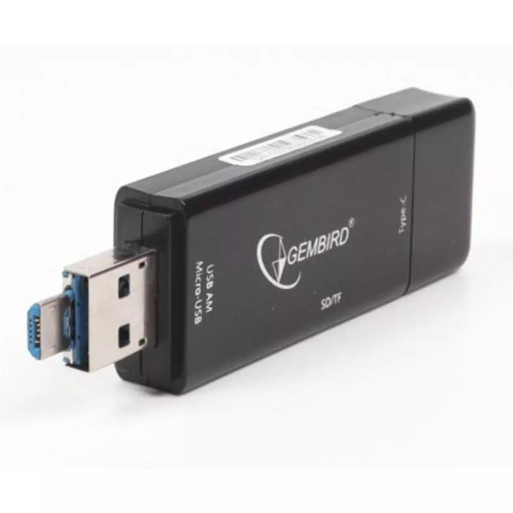 Считыватель флеш-карт Gembird USB/micro USB SD/TF (UHB-CR3IN1-01) - 2 Считыватель флеш-карт Gembird USB/micro USB SD/TF (UHB-CR3IN1-01) - 2