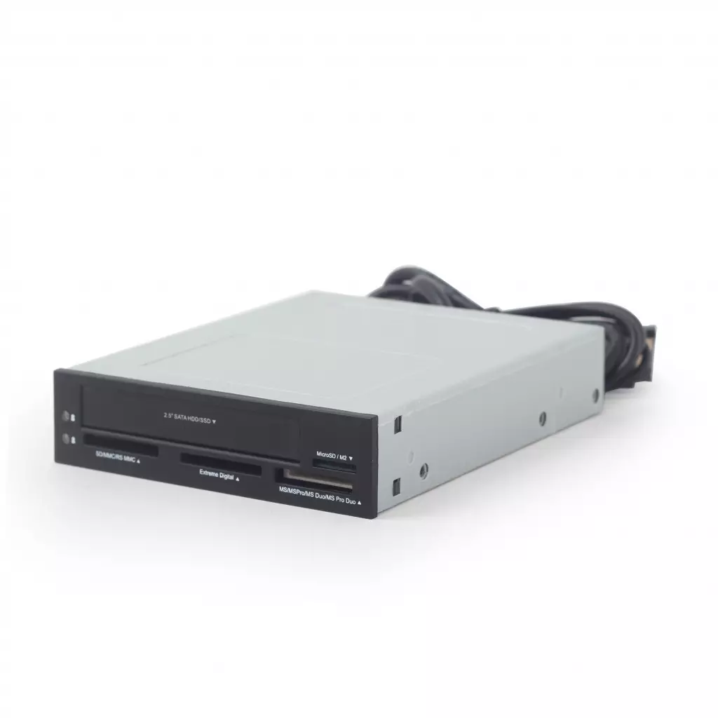 Считыватель флеш-карт Gembird SD/MMC/RS-MMC/MicroSD + 2.5'' HDD/SSD (FDI2-ALLIN1-03) - 2 Считыватель флеш-карт Gembird SD/MMC/RS-MMC/MicroSD + 2.5'' HDD/SSD (FDI2-ALLIN1-03) - 2